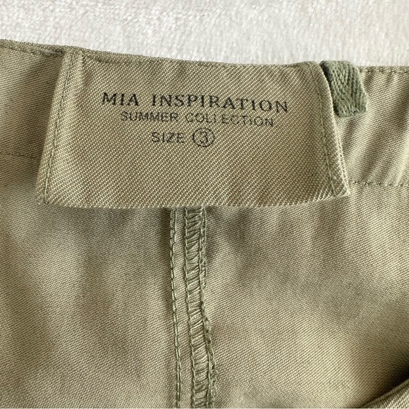 Mia Inspiration Plus Size Relaxed Fit Sleeveless Button-Front Olive Maxi Dress. - Picture 8 of 9